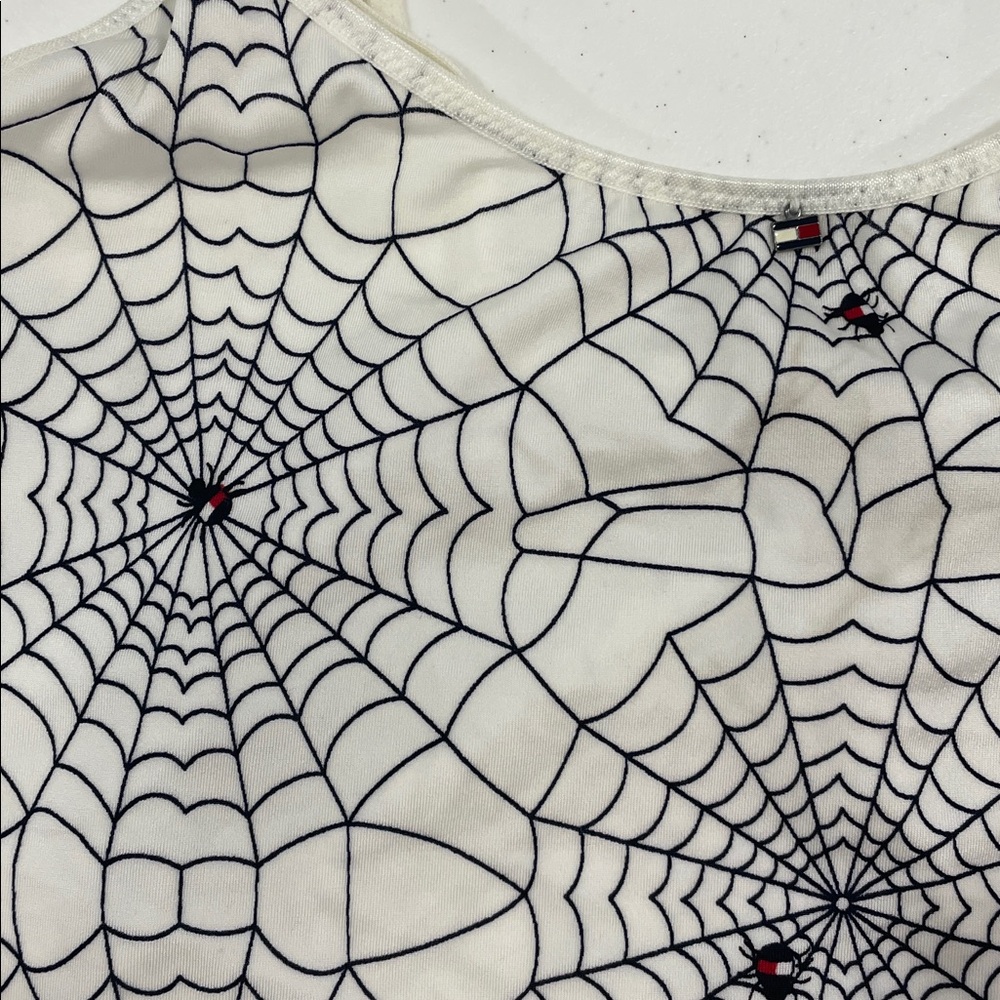 Vintage 2000s Tommy Hilfiger Intimates Halloween spider tank top medium nwt new - Picture 2 of 6